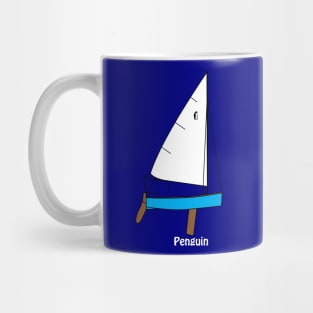 Penguin Dinghy Sailboat Mug